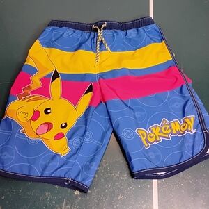 Poke'mon Bathing Suit Size 10/ 12. Featuring Pikachu
